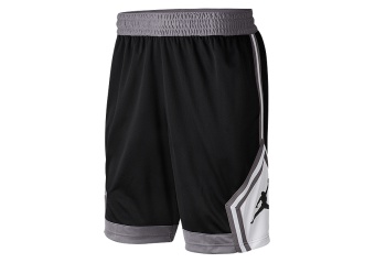 NIKE AIR JORDAN JUMPMAN DIAMOND STRIPED SHORTS BLACK