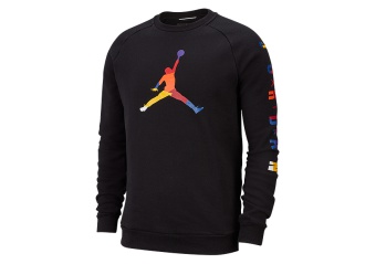 NIKE AIR JORDAN DNA FLEECE CREW BLACK