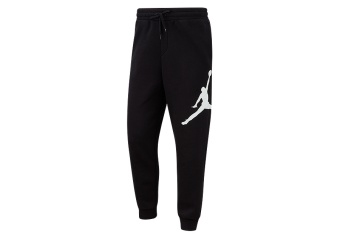 NIKE AIR JORDAN JUMPMAN LOGO FLEECE PANTS BLACK