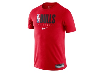 NIKE NBA CHICAGO BULLS TEE UNIVERSITY RED