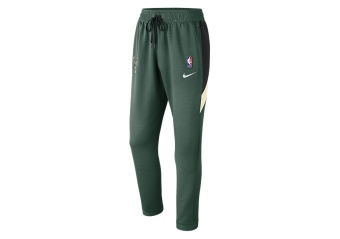 NIKE NBA MILWAUKEE BUCKS THERMAFLEX SHOWTIME PANTS FIR