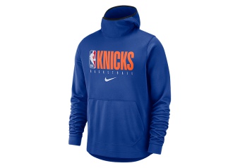NIKE NBA NEW YORK KNICKS SPOTLIGHT HOODIE RUSH BLUE