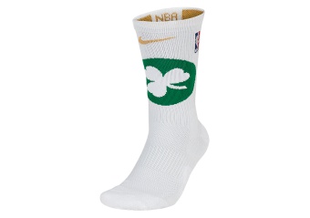 NIKE NBA BOSTON CELTICS ELITE CREW SOCKS WHITE