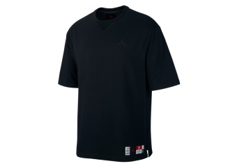 NIKE AIR JORDAN SPORT DNA CREW TOP BLACK