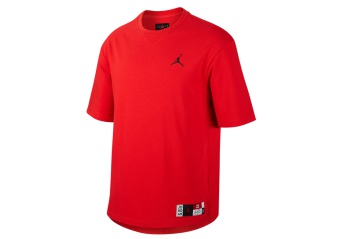 NIKE AIR JORDAN SPORT DNA CREW TOP UNIVERSITY RED