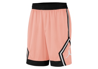 NIKE AIR JORDAN JUMPMAN DIAMOND STRIPED SHORTS CORAL STARDUST