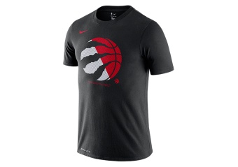 NIKE NBA TORONTO RAPTORS LOGO Dri-FIT TEE BLACK