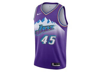 NIKE NBA UTAH JAZZ DONOVAN MITCHELL CLASSIC EDITION SWINGMAN JERSEY FIELD PURPLE