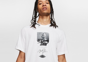 NIKE AIR JORDAN THE MAN CREW TEE WHITE