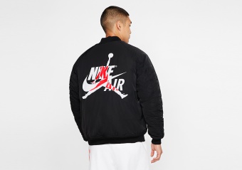 NIKE AIR JORDAN WINGS MA-1 JACKET BLACK