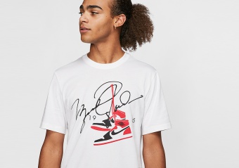 NIKE AIR JORDAN AJ85 CREW TEE WHITE