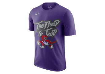 NIKE NBA TORONTO RAPTORS CLASSIC TEE COURT PURPLE