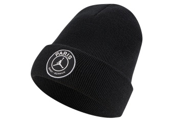 NIKE AIR JORDAN PSG PARIS SAINT-GERMAIN CUFFED BEANIE BLACK