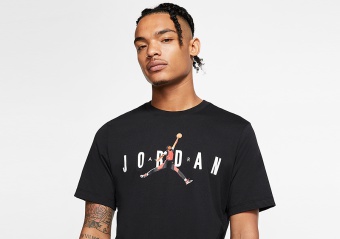 NIKE AIR JORDAN AJ85 CREW TEE BLACK