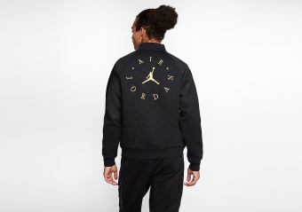 NIKE AIR JORDAN REMASTERED QUILTED JACKET BLACK