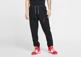 NIKE KYRIE FLEECE BASKETBALL PANTS BLACK