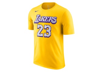 NIKE NBA LOS ANGELES LAKERS LEBRON JAMES TEE AMARILLO