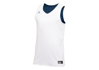 NIKE AIR JORDAN PRACTISE REVERSIBLE JERSEY WHITE NAVY