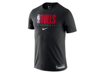 NIKE NBA CHICAGO BULLS TEE BLACK