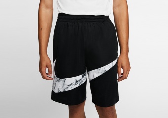 NIKE DRI-FIT HBR MARBLE SHORTS BLACK