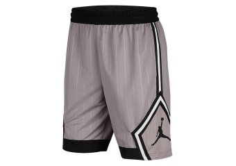 NIKE AIR JORDAN JUMPMAN DIAMOND STRIPED SHORTS ATMOSPHERE GREY