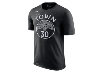 NIKE NBA GOLDEN STATE WARRIORS STEPHEN CURRY DRI-FIT TEE BLACK