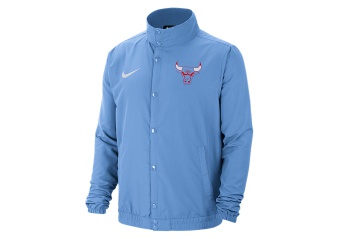NIKE NBA CHICAGO BULLS CITY EDITION LIGHTWEIGHT JACKET VALOR BLUE