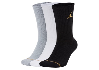 NIKE AIR JORDAN JUMPMAN EVERYDAY CREW SOCKS GOLD