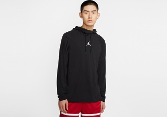 NIKE AIR JORDAN 23 ALPHA DRI-FIT HOODIE BLACK