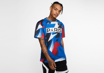 NIKE AIR JORDAN PSG PARIS SAINT-GERMAIN MESH TOP HYPER COBALT