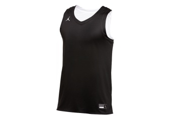 NIKE AIR JORDAN PRACTISE REVERSIBLE JERSEY BLACK WHITE