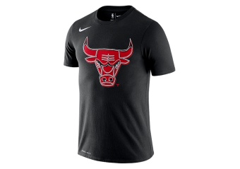 NIKE NBA CHICAGO BULLS LOGO TEE BLACK