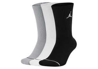 NIKE AIR JORDAN JUMPMAN CREW 3PACK SOCKS BLACK