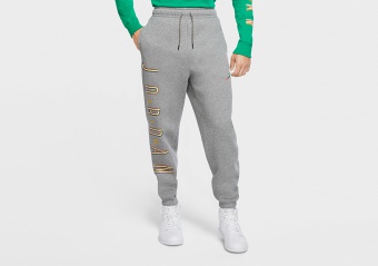 NIKE AIR JORDAN SPORT DNA HBR FLEECE PANTS CARBON HEATHER
