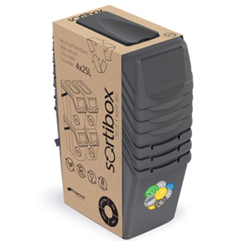 KOSZ NA ŚMIECI SORTIBOX - SZARY KAMIENNY ISWB25S4-405U