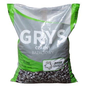 Grys bazaltowy czarny (11-16 mm) 20KG