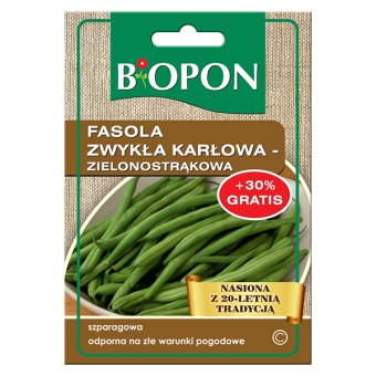 BIOPON FASOLA ZWYKŁA KARŁOWA JAGUSIA 25G+30% GRATIS