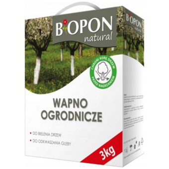 Biopon wapno ogrodnicze do bielenia 3KG