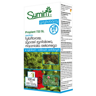 PROPLANT 722 SL 100ML SUMIN zwalcza choroby w iglakach i roślinach ozdobnych 