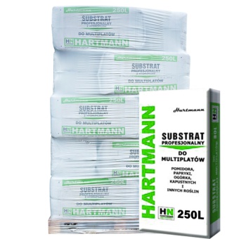 Podłoże do wysiewu w multiplaty, wielodoniczki z hydrofilem (0-6mm) 250L (15szt) - PALETA Hartmann