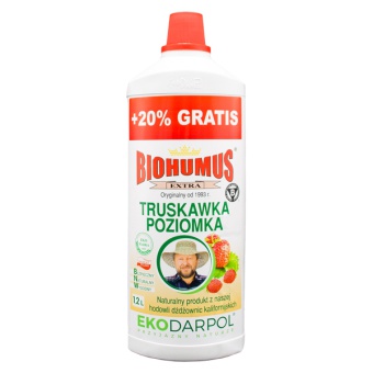 BIOHUMUS EXTRA TRUSKAWKA, POZIOMKA 1L + 20% GRATIS