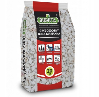 GRYS OZDOBNY BIOVITA BIAŁA MARIANNA 16-32MM 20kg