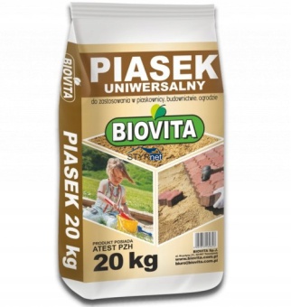 BIOVITA PIASEK DO PIASKOWNICY DLA DZIECI 20kg Z ATESTEM
