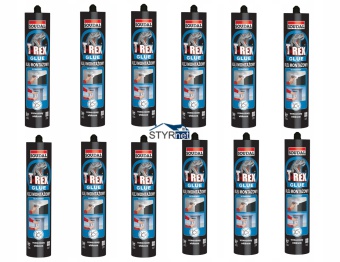 12x SOUDAL T-REX GOLD KLEJ MONTAŻOWY BŁYSKAWICZNY 310 ML