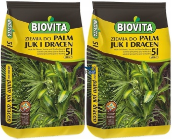 2x ZIEMIA BIOVITA PODŁOŻE DO PALM JUKI DRACEN BIOVITA I ROŚLIN ZIELONYCH 2x5L