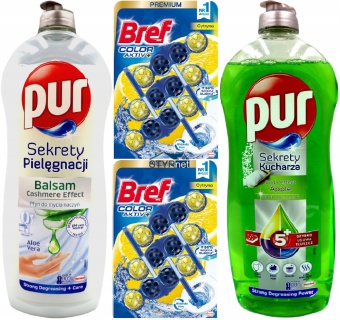Pur do mycia naczyń x2 Bref zawieszka do WC x2
