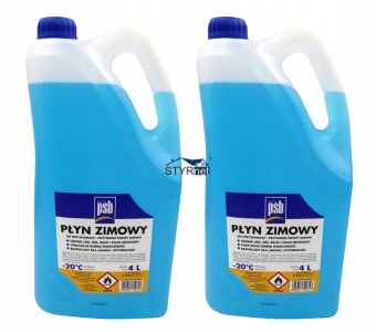 PŁYN DO SPRYSKIWACZY ZIMOWY 2x4L DO SZYB i REFLEKTORÓW PSB