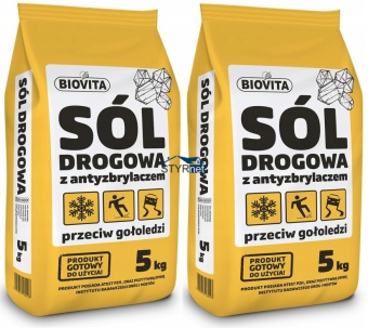 2x SÓL DROGOWA BIOVITA NA ŚNIEG LÓD GOŁOLEDŹ 5kg