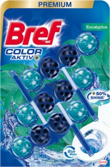BREF Kostka do WC Eukaliptus 3x50 g Power Active Premium Zawieszka toaletowa