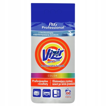 VIZIR PROSZEK DO PRANIA 6,5kg 100 PRAŃ COLOR KOLOR